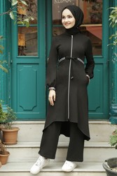 AZZE BUTİK - 5008 SWAROVSKİ TAKIM K5 SİYAH