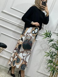 5230 SEVİL ETEKLİ TAKIM K35SİYAH - Thumbnail