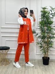 AZZE BUTİK - 5400 SAHRA TAKIM K75 TURUNCU