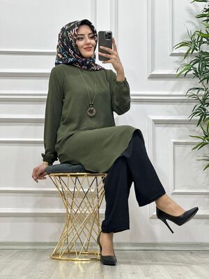 5410 SERAP KOLYELİ TAKIM K25 HAKİ
