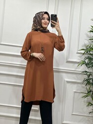 5410 SERAP KOLYELİ TAKIM K25 KIREMIT - Thumbnail