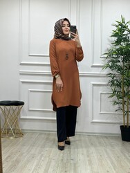 5410 SERAP KOLYELİ TAKIM K25 KIREMIT - Thumbnail