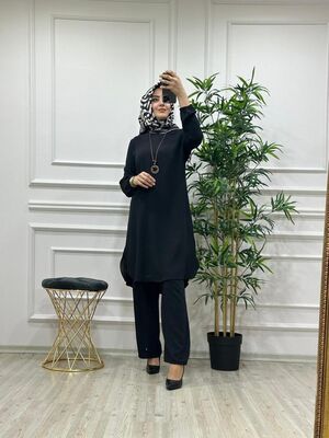 5410 SERAP KOLYELİ TAKIM K25 SİYAH