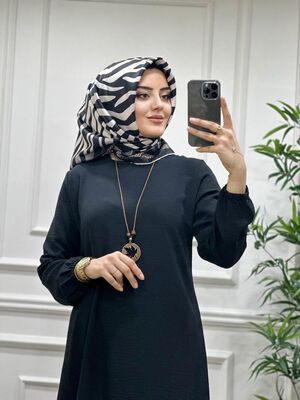 5410 SERAP KOLYELİ TAKIM K25 SİYAH