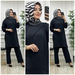 AZZE BUTİK - 5420 ÖZLEM ÇİMALI TAKIM K75 SİYAH
