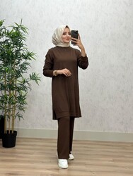 AZZE BUTİK - 5530 DURU TAKIM K60 KAHVE