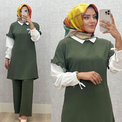 AZZE BUTİK - 5620 DUYGU TAKIM K85 HAKİ