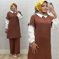 AZZE BUTİK - 5620 DUYGU TAKIM K85 KİREMİT