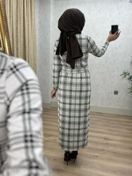 6250 ASLI ELBİSE K75 KARELİ - Thumbnail