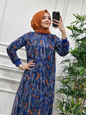 6290 SEHER ELBİSE K40 İNDİGO