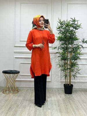 8320 LAVİNYA TUNİK K30 TURUNCU