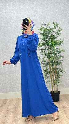6440 ASYA ELBİSE K75 SAKS