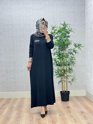 6450 KELEBEK ELBİSE K70 SİYAH
