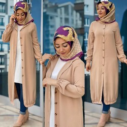 AZZE BUTİK - 7015 TUNİK K10 CAMEL