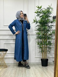 AZZE BUTİK - 7040 KOT KAP K45 MAVI