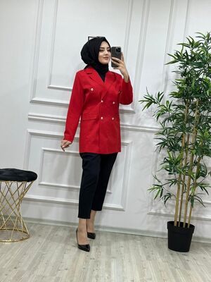 7310 BLAZER CEKET K30 KIRMIZI