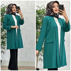 AZZE BUTİK - 7420 ADEN CEKET K35 ZÜMRÜT