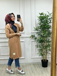 AZZE BUTİK - 8230 NUR TUNİK K20 LATTE