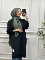 8230 NUR TUNİK K40 SİYAH - Thumbnail
