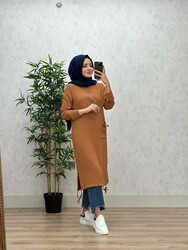 8260 KELEBEK TUNİK K50 TABA - Thumbnail