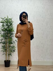 8260 KELEBEK TUNİK K50 TABA - Thumbnail