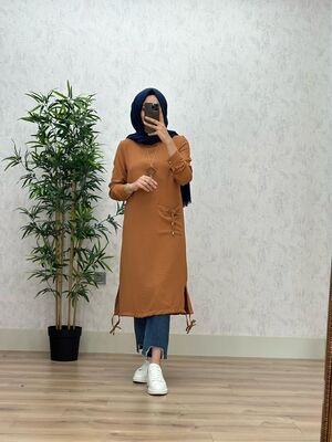 8260 KELEBEK TUNİK K50 TABA