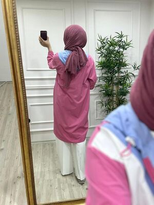 8280 RENK BLOKLU TÜNEL KAP K40 PEMBE
