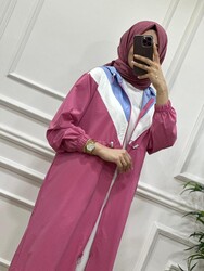 8280 RENK BLOKLU TÜNEL KAP K40 PEMBE - Thumbnail