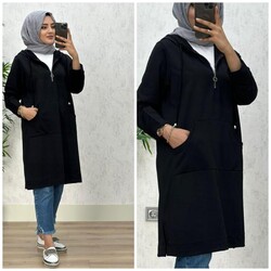 AZZE BUTİK - 8380 DİLARA TUNİK K30 SİYAH