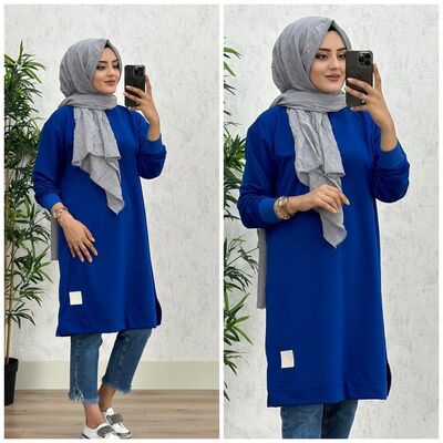 8390 PERİ ARMALI TUNİK K25 SAKS