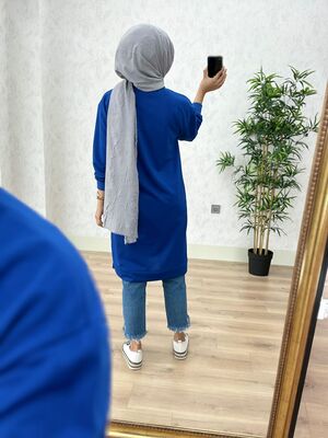 8390 PERİ ARMALI TUNİK K25 SAKS