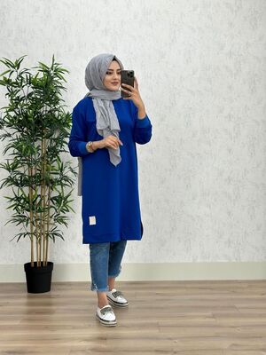8390 PERİ ARMALI TUNİK K25 SAKS