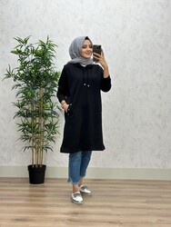 8400 DENİZ TUNİK K30 SİYAH - Thumbnail