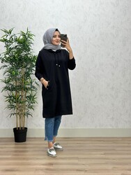 8400 DENİZ TUNİK K30 SİYAH - Thumbnail