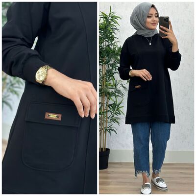 8410 BELİZ TUNİK K35 SİYAH