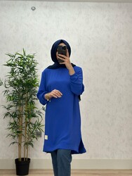 8480 MELİSA TUNİK K40 SAKS - Thumbnail