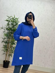 8480 MELİSA TUNİK K40 SAKS - Thumbnail