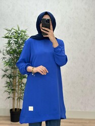 8480 MELİSA TUNİK K40 SAKS - Thumbnail