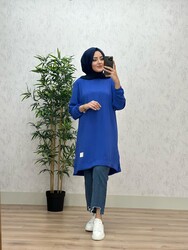 8480 MELİSA TUNİK K40 SAKS - Thumbnail