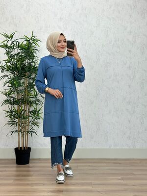8430 MANOLYA TUNİK K50 İNDİGO