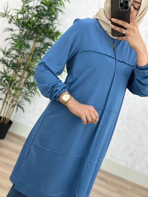 8430 MANOLYA TUNİK K50 İNDİGO