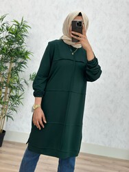 AZZE BUTİK - 8430 MANOLYA TUNİK K50 ZÜMRÜT