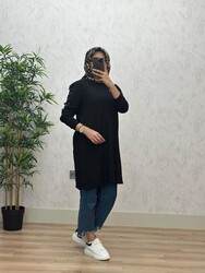 8460 ECE TUNİK K40 SİYAH - Thumbnail