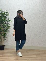 8460 ECE TUNİK K40 SİYAH - Thumbnail