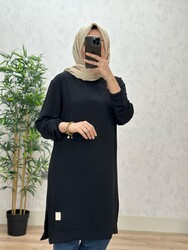 8480 MELİSA TUNİK K50 SİYAH - Thumbnail