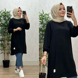 AZZE BUTİK - 8480 MELİSA TUNİK K50 SİYAH