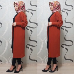 AZZE BUTİK - 9007 KIREMIT TUNIK YELEK K15