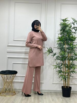 9090 AHSEN TRİKO TAKIM K50 PUDRA