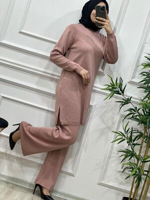 9090 AHSEN TRİKO TAKIM K50 PUDRA
