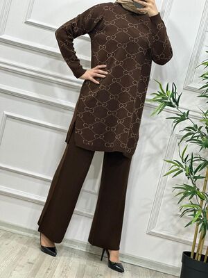 9140 SANEM TRİKO TAKIM K40 ACI KAHVE